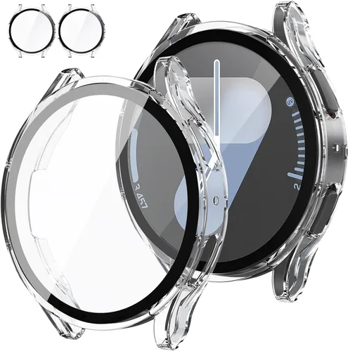 Vista 22 de Tensea [Paquete de 2]: Funda protectora de pantalla para Samsung Galaxy Watch FE 2024/5 2022/4 2021, accesorios de 1.57 pulgadas, cubierta