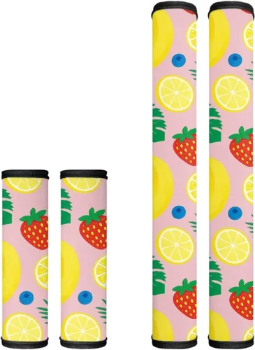Vista 28 de Juego de 4 fundas protectoras de repuesto para manija de puerta de refrigerador con temática de té de la tarde para microondas, horno, refrigerador