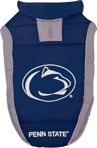 Vista 6 de Pets First Collegiate Clemson Tigers - Chaleco acolchado para perros y gatos. Talla S. Abrigo cálido, acogedor e impermeable, para perros y gatos