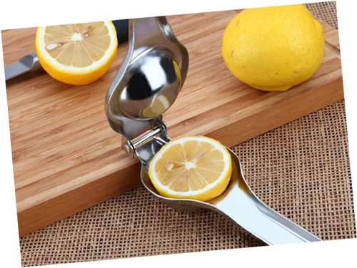 Vista 7 de INOOMP Exprimidor manual de acero inoxidable con exprimidor manual de limón y naranja con cómodo exprimidor de cítricos de mano para lima, kiwi