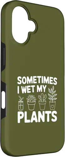 Vista 3 de iPhone 16 Funny Gardening Women Plant Parent Gift Wet My Plants Men Case