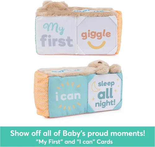 Vista 8 de Baby GUND Milestones and Moments Bloques suaves, accesorios de fotos de felpa para bebés y recién nacidos, multicolor
