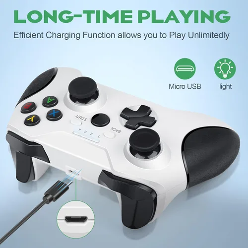 Vista 5 de ASUNCELL Wireless Controller for Xbox One Xbox Series XS gamepad Wireless video Wireless Controller with Dual Vibration game controller Wireless