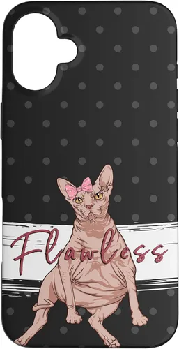 Vista 22 de Funny Sphynx Cat Flawless Naked Cat Fat Hairless Cat Case for iPhone 17