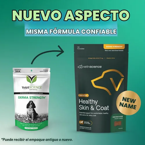 Vista 3 de VetriScience - Masticables saludables para la piel y el pelaje para perros