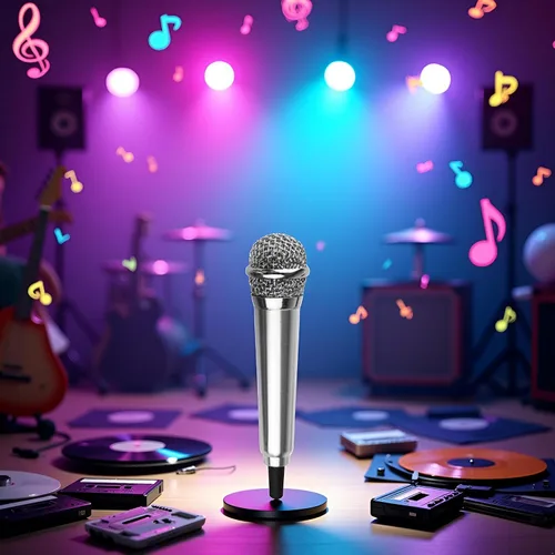 Vista 7 de Mini micrófono de canto plateado para teléfono karaoke micrófono de condensador de 0.138 in micrófono mini micrófono de mano para teléfono móvil