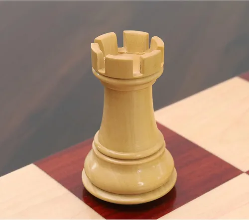 Vista 5 de Royal Chess Mall - Juego de piezas de ajedrez profesional Staunton de 3.9" - Madera de Budrose ponderada