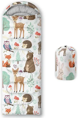 Vista 20 de Axolotl Saco de Dormir de Unicornio para Niños y Niñas – Sacos de Dormir Ligeros Cálidos para Clima Frío, Saco de Dormir Portátil Impermeable