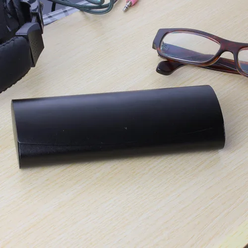 Vista 8 de Caso de gafas para hombres Caso de gafas de aluminio Luz miopía caja de gafas