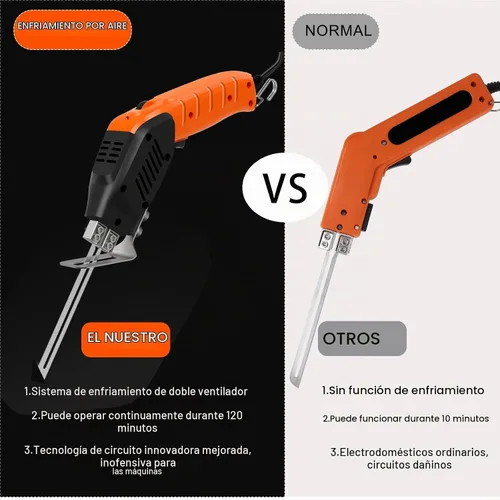 Vista 6 de Cuchillo caliente eléctrico refrigerado por aire - Herramienta de Naranja