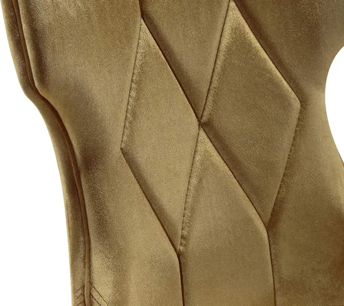 Vista 8 de Manhattan Comfort Reine MDining - Juego de 2, asientos tapizados con costuras de diamante, marco de madera de haya maciza, base de 4 patas, altura
