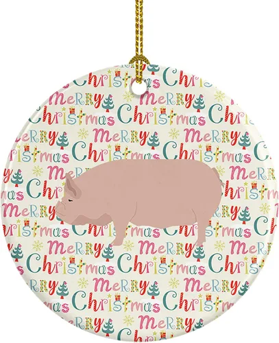 Vista 160 de Caroline's Treasures Adorno de cerámica de avestruz común para árbol de Navidad, decoración colgante para el hogar, Navidad, vacaciones, fiesta