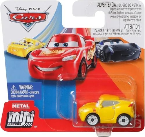 Vista 4 de Disney Pixar Vehículo de juguete Cars Mini Racers, (GLD21)