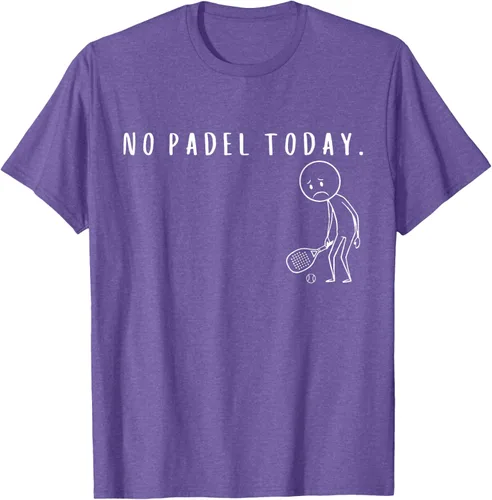 Vista 12 de No Padel Today Funny Padel Stickman Padel Playera Jugador de Tenis