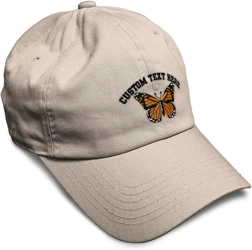 Vista 39 de Gorra de béisbol suave con diseño de mariposa monarca, con insectos, bordado de mariposa, de algodón, para hombres y mujeres