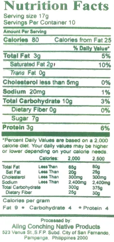 Vista 3 de Aling Conching Polvoron, Pinipig, 10 piezas, 6 oz (170g)