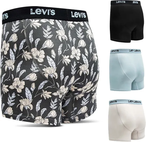 Vista 2 de Levi's Calzoncillos tipo bóxer de microfibra para hombre, ultra suaves, paquete de 4
