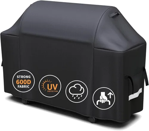 Vista 10 de Grisun 7138 Premium Grill Cover 48 pulgadas para Weber Spirit II 200, Spirit 210 Series, cubierta impermeable antidecoloración para parrilla de gas