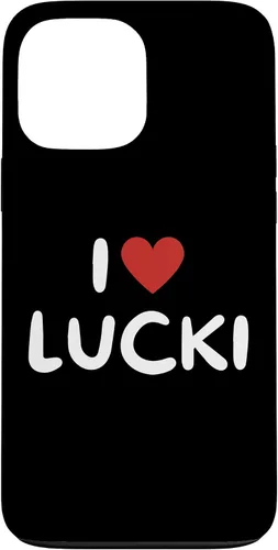 Vista 42 de Funda con corazón rojo para iPhone 16 I Love Lucki