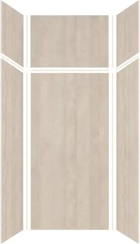 Vista 8 de Transolid EWKX363696-41 Expressions - Kit de pared de ducha de 6 paneles con extensión, 36 pulgadas de largo x 36 pulgadas de ancho x 96 pulgadas