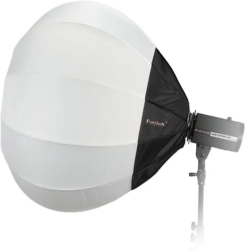 Vista 3 de Fotodiox Linterna Softbox 32 pulgadas (31.5 in) Globo – Caja de luz plegable con Bronocolor Speedring para Bronocolor (Pulso, Primo y Unilite)