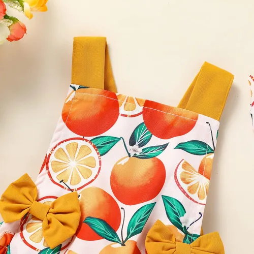 Vista 6 de GRNSHTS Mameluco con volantes para bebés y niñas pequeñas, sin mangas, cuello halter, ropa de verano con diadema