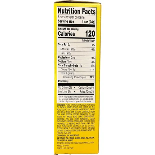 Vista 2 de Trader Joe's Joe's Os - Barras de cereales con mantequilla de maní, 4.23 onzas (paquete de 1)