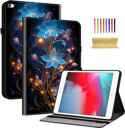 Vista 40 de Dteck Funda para iPad mini 5/4/3/2/1, elegante y ligera de cuero sintético tipo folio con cartera, funda inteligente