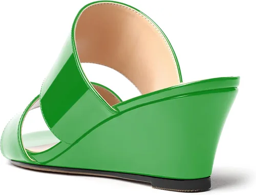 Vista 7 de WAYDERNS Sandalias de cuña de tacón bajo de dos piezas para mujer, con puntera abierta, de 2 pulgadas