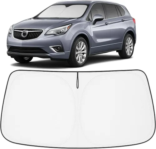Vista 209 de Proadsy Parasol para parabrisas Rivian R1S 2022-2025 2026 de 4 capas plegable, protector de parasol frontal que bloquea los rayos UV, mantiene
