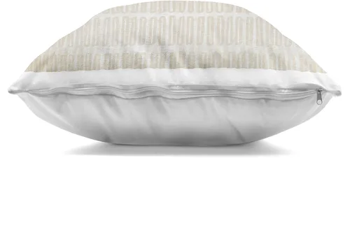Vista 2 de Stupell Industries Natural Boho Abstraction - Almohada para interiores, 18 x 18 pulgadas, color beige