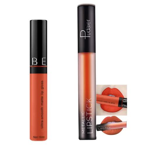 Vista 10 de Esmalte de labios de copa antiadherente mate de 11 colores, brillo de labios no decolorante, lápiz labial de 0.34 onzas líquidas A01-20
