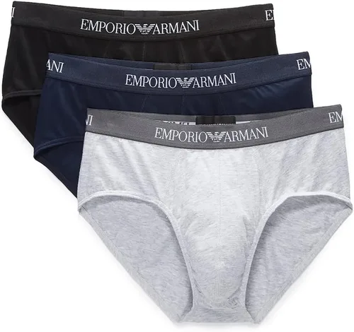 Vista 5 de Emporio Armani calzoncillos de algodón, 3 unidades, para hombre Negro/Blanco/Rojo