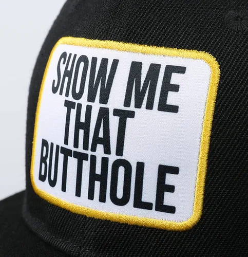 Vista 2 de LGBTQ Rainbow Show Me The Butthole Trucker - Gorra plana para hombre y mujer