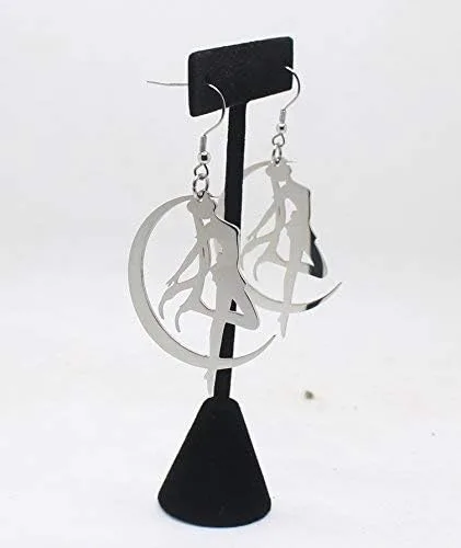 Vista 2 de Cosplaywho Sailor Moon Tsukino Usagi Kawaii - Pendientes de acero inoxidable
