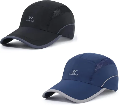 Vista 7 de Gorra deportiva de malla ligera de secado rápido para hombres y mujeres