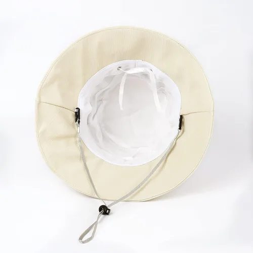 Vista 5 de DOCILA Elegante sombrero de pescador plisado para mujer, de algodón liso, ligero, gorras de pescador, viseras plegables