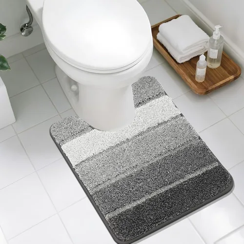 Vista 35 de COSY HOMEER Alfombras de baño de 24 x 17 pulgadas, ultra suaves y absorbentes, con respaldo de TPR antideslizante, lavable a máquina, alfombra Beige