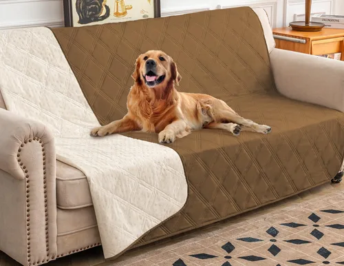 Vista 26 de Ameritex Funda impermeable para cama de perro, manta para mascotas con parte trasera antideslizante para muebles, cama, sofá