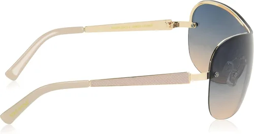 Vista 3 de Southpole 444sp Women's Metal Uv Protective Rectangular Shield Sunglasses. Cool Gifts for Her, 139 Mm