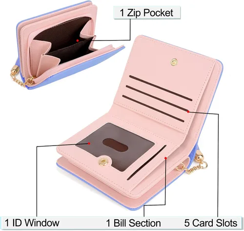 Vista 3 de UTO Wallet for Girls Cute Leather Vegan Small Women Tassel Pendant Card Holder Kawaii Coin Purse 1167