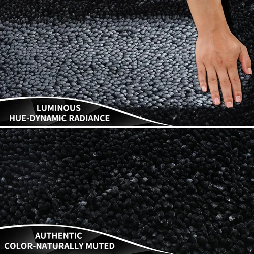 Vista 3 de Yimobra Alfombras de Baño de Chenilla Antideslizantes, Extra Gruesas Suaves Absorbentes Alfombra de Baño 31.5x20 Pulgadas, Lavables a Máquina