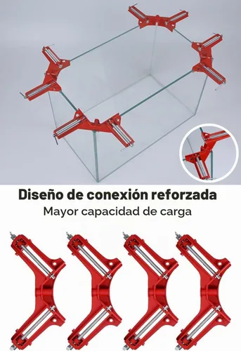 Vista 4 de Abrazadera de ángulo recto de 90 grados Abrazaderas de esquina