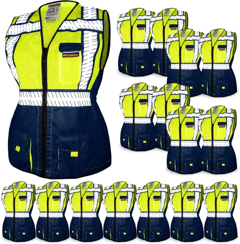 Vista 12 de KwikSafety SHERIFF & SPECIALIST Chaleco de seguridad para mujer Clase 2 ANSI OSHA