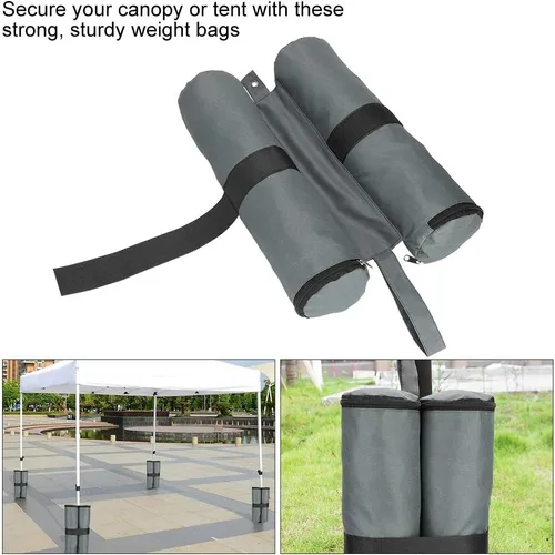 Vista 3 de Bolsas de peso para tienda de campaña, pies de tienda de campaña, bolsa de peso para piernas, bolsa de arena Oxford, pesos para toldo, tienda