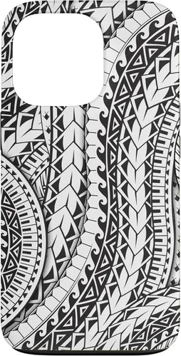 Vista 10 de Funda de arte tribal polinesio para iPhone 16
