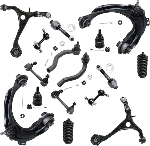Vista 16 de Detroit Axle - Kit de suspensión frontal de 15 piezas para Jeep Grand Cherokee 99-04 1999 2000 2001 2002 2003 2004, brazos de control superior e
