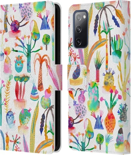 Vista 170 de Head Case Designs Officially Licensed Ninola Brushstrokes Black Summer Patterns Leather Wallet Case Compatible with Samsung Galaxy A07 4G