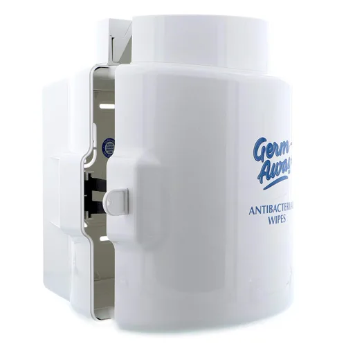 Vista 3 de Upward-Pull Wall Mounted Wipes Dispenser for Surface or Skin Wet Wipes - Stylish White Dispenser for Sanitizing Hand Wipe Refill Rolls in Public