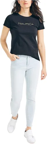 Vista 2 de Nautica Camiseta Easy Comfort Supersoft 100 algodón con logotipo clásico para mujer